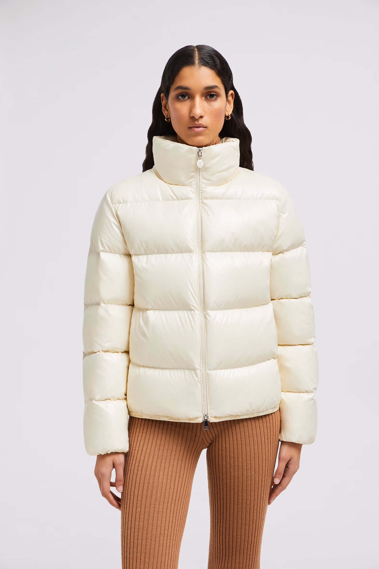 Abbadia Short Down Jacket Women Off White Moncler 3